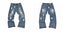 Gallery Dept White Cross Embroidered Jeans
