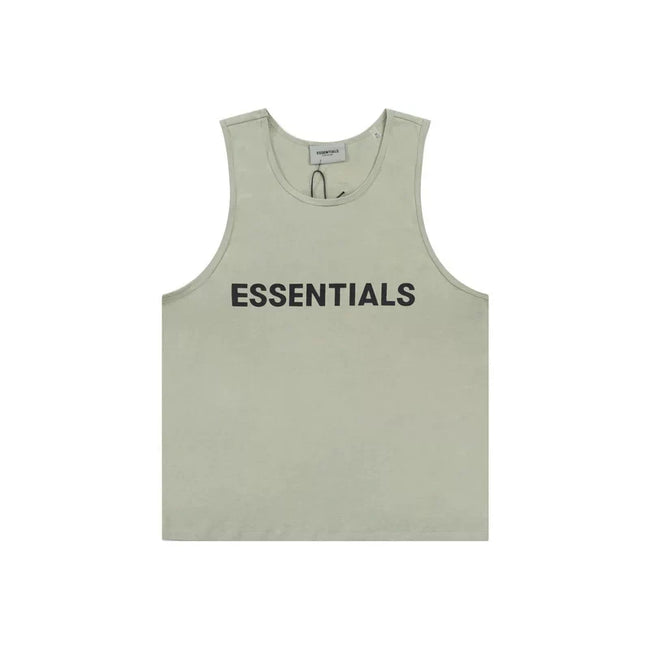 FOG short sleeved FEAR OF GOD double line ESSENTIALS chest letter sleeveless vest base shirt men's T-shirt (4) Hover Image