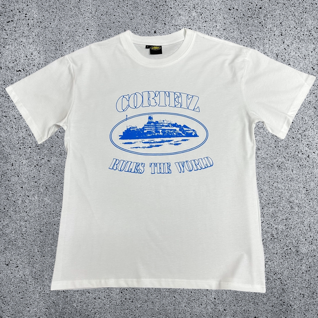 CORTEIZ Devil's Island Short sleeved Cotton Round Neck Printed American Street Loose T-shirt 2024 Spring New INS Trendy Brand (5) Hover Image