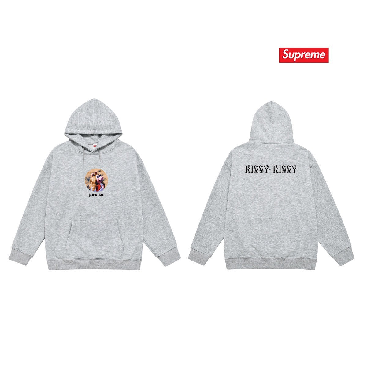 Cross border high version trendy brand Supreme letter printed hooded sweatshirt jacket, classic BOX looped hoodie for men and women (63)