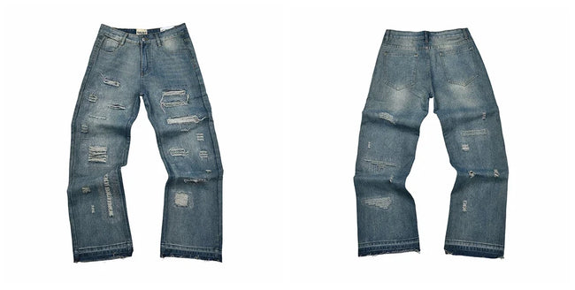 Gallery Dept Ripped Distressed Blue Jeans Hover Image