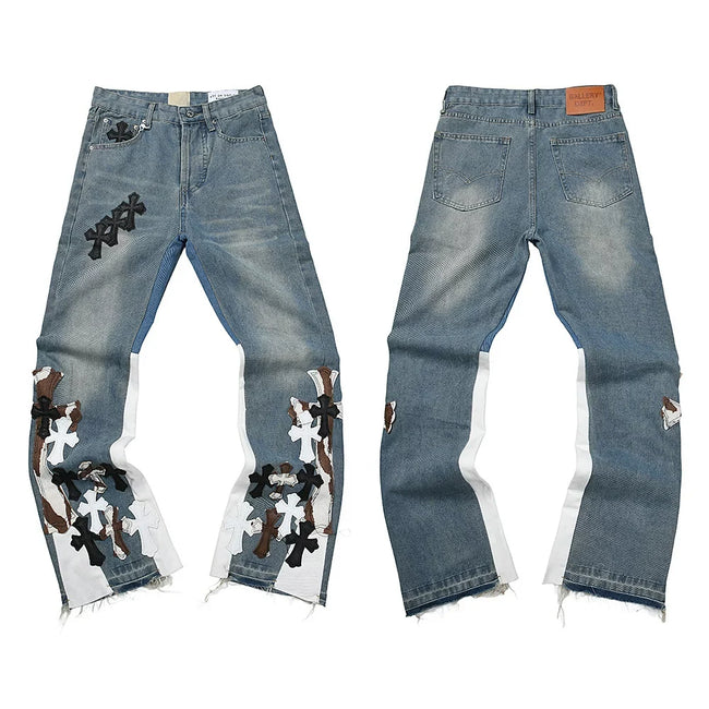 Gallery Dept Artwork Patchwork Flare Jeans Hover Image
