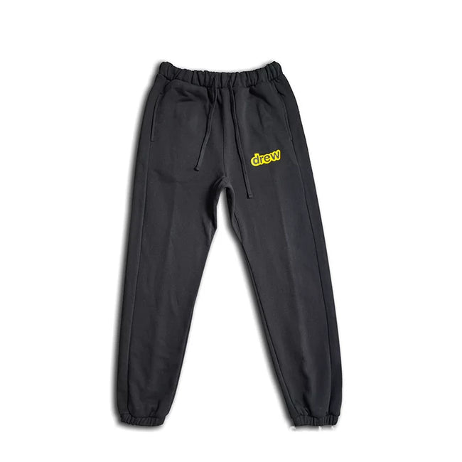 Drew Black Logo Relaxed-Fit Joggers Hover Image