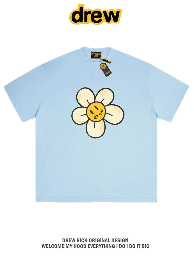 Drew House Daisy Smiley Graphic Oversized Cotton T-Shirt, Off White Main Image