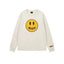 Drew Gray Smiley Graphic Oversized Long-Sleeve T-Shirt