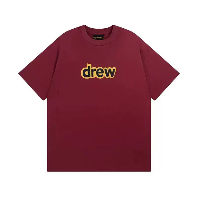 Drew House Logo Short Sleeve T‑Shirt, Burgundy Hover Image