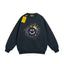 Drew Navy Paint-Splatter Smiley Relaxed-Fit Crewneck Sweatshirt