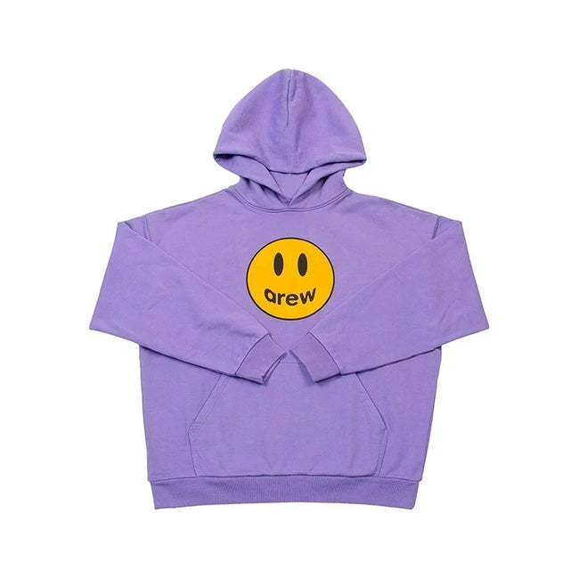 Drew House Smiley Face Pullover Hoodie, Lavender Purple Hover Image