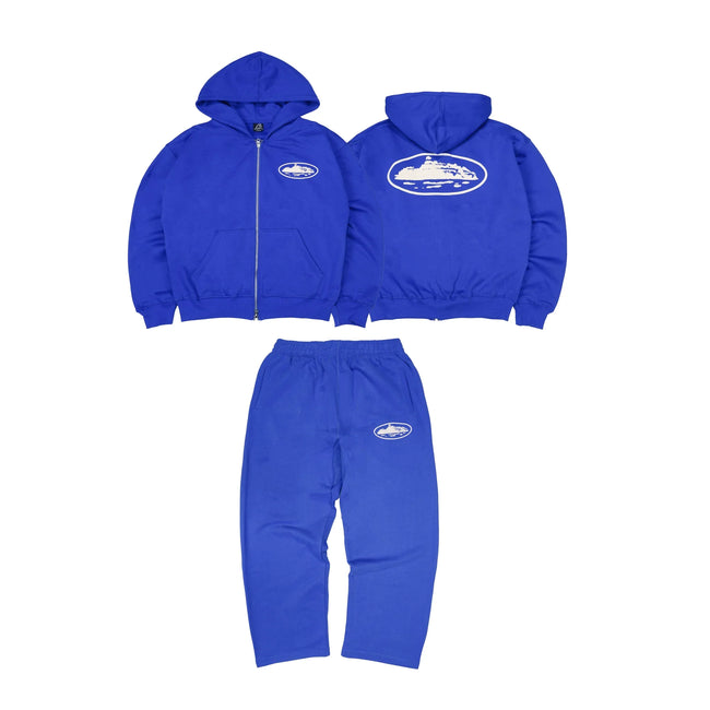 CORTEIZ Devil's Island Coat BOXY Short Wide Hoodie BAGGY Pants Hoodie Set American Hip Hop (16) Hover Image