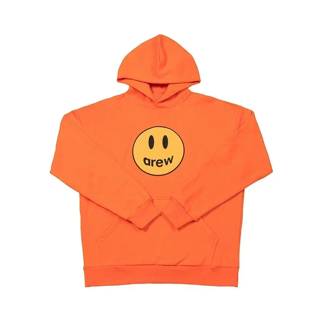 Drew House Smiley Face Pullover Hoodie, Orange Hover Image