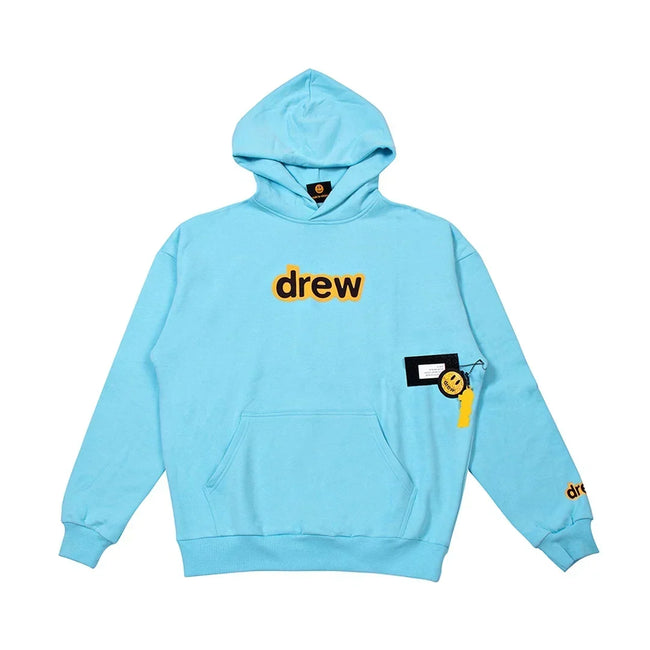 Drew House Logo Pullover Hoodie, Sky Blue Hover Image