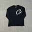 Corteiz Devil's Island Classic Pentagram Print Splicing Embroidered Alphabet Men's and Women's Base Shirt Long Sleeve T-shirt (5)