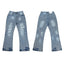 Gallery Dept Bleach Spot Light‑Wash Flare Jeans