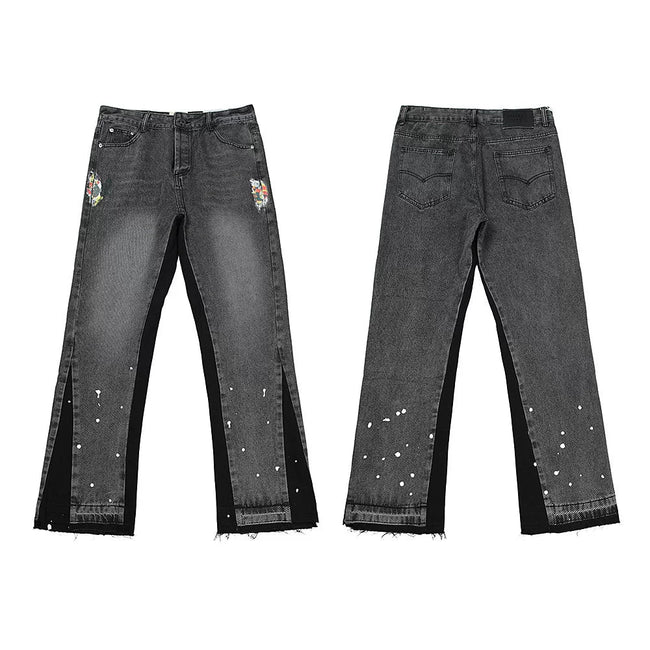 Gallery Dept Dark‑Wash Side‑Trim Patch Jeans Hover Image