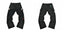 Gallery Dept Black Multi‑Mark Carpenter Jeans