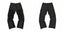 Gallery Dept Full‑Panel Patchwork Black Carpenter Jeans