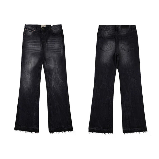 Gallery Dept Black Gradient‑Wash Flare Jeans Hover Image