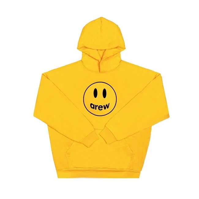 Drew House Smiley Face Pullover Hoodie, Yellow Hover Image
