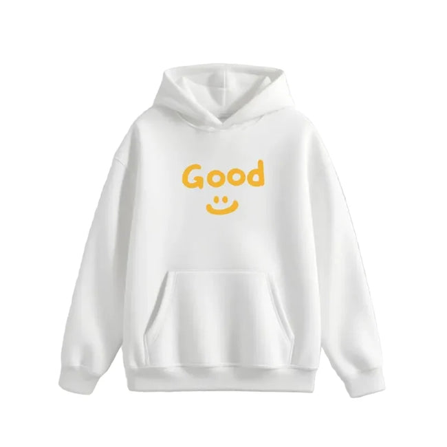 Drew White Smiley & GOOD Graphic Fleece Hoodie Hover Image