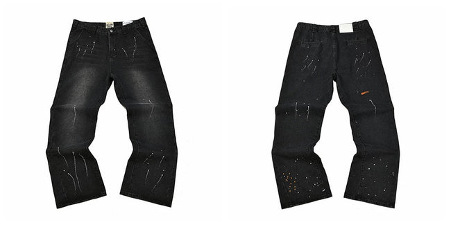 Gallery Dept Black Thin Paint‑Stroke Jeans Hover Image