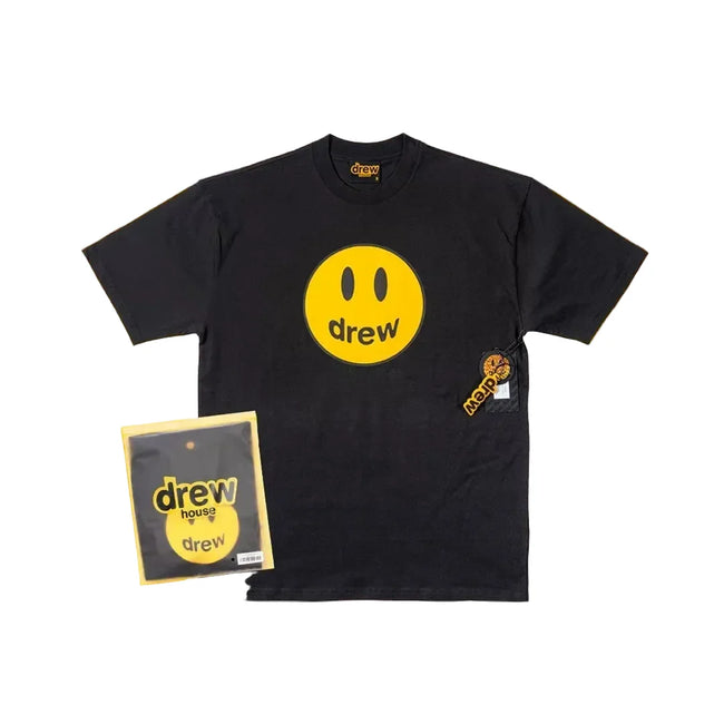 Drew House Smiley Face Short Sleeve T‑Shirt, Black Hover Image
