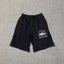 High version CORTEIZ Devil Island printed casual shorts, high street American sports loose men's and women's five quarter pants ins (29)