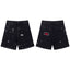 Gallery Dept Black Paint‑Splatter Denim Shorts