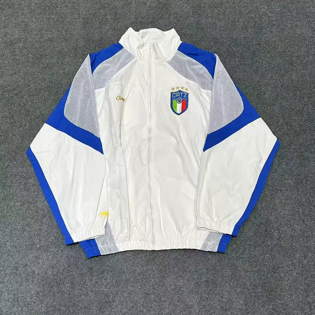 Corteiz Devil's Island Embroidered LOGO Woven Casual Sports Set Spring Thin Pants Pulling Jacket (1) Hover Image