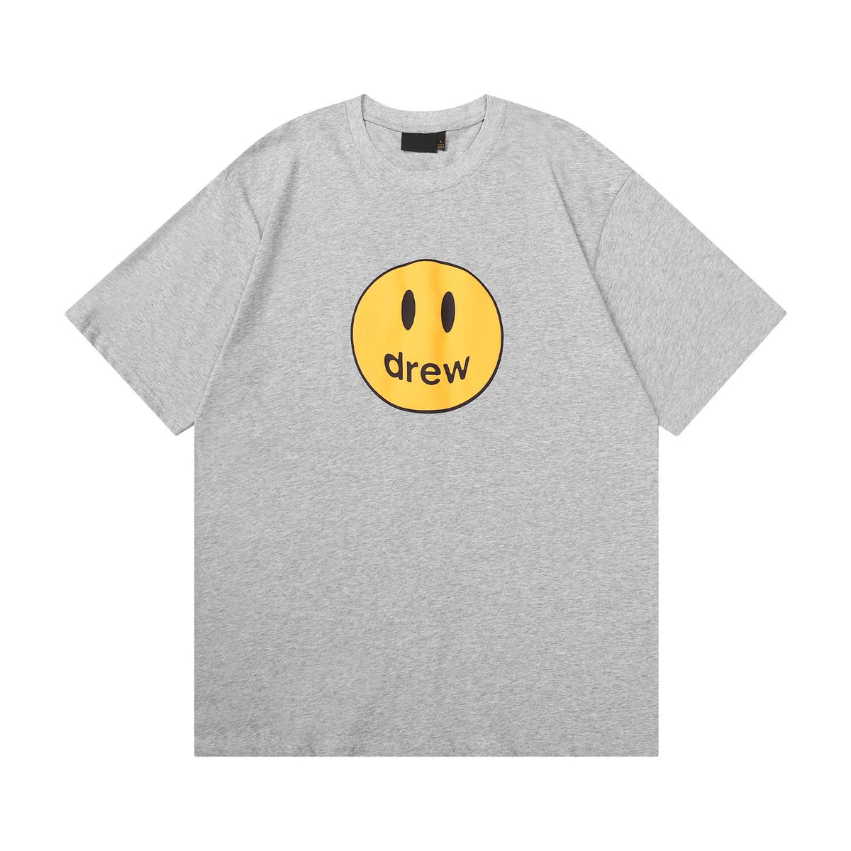 Drew House Mascot Smiley Tee, Heather Grey