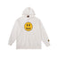 Drew House Mascot Smiley Logo White Unisex Oversized Fleece Hoodie