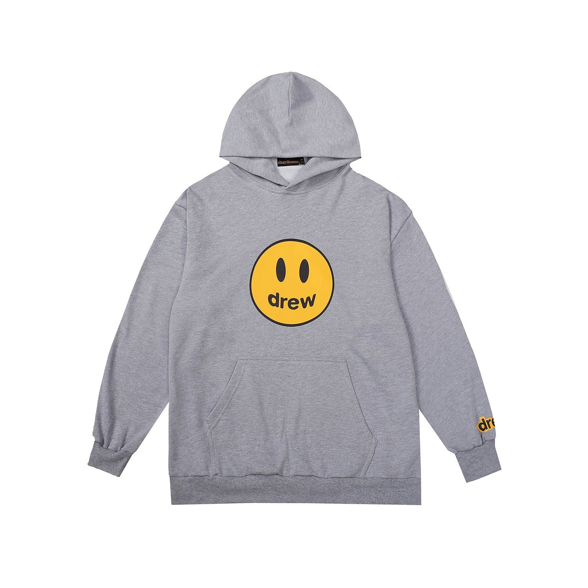 Drew House Mascot Smiley Logo Gray Unisex Oversized Fleece Hoodie