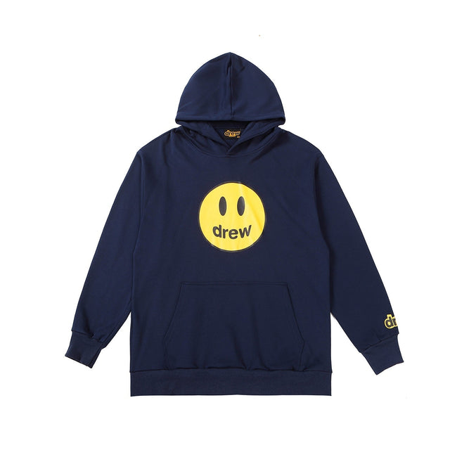 Drew House Mascot Smiley Logo Royal Blue Unisex Oversized Fleece Hoodie Hover Image