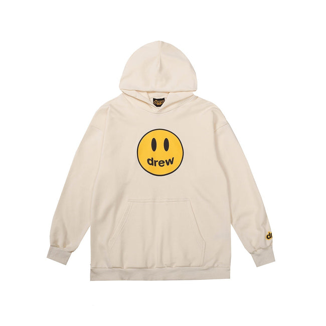 Drew House Mascot Smiley Logo Apricot Unisex Oversized Fleece Hoodie Hover Image