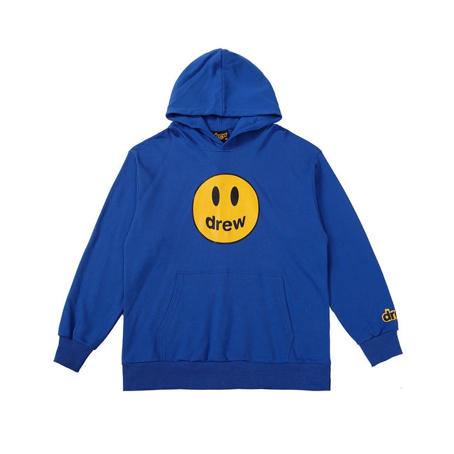 Drew House Mascot Smiley Logo Multi Blue Unisex Oversized Fleece Hoodie Hover Image