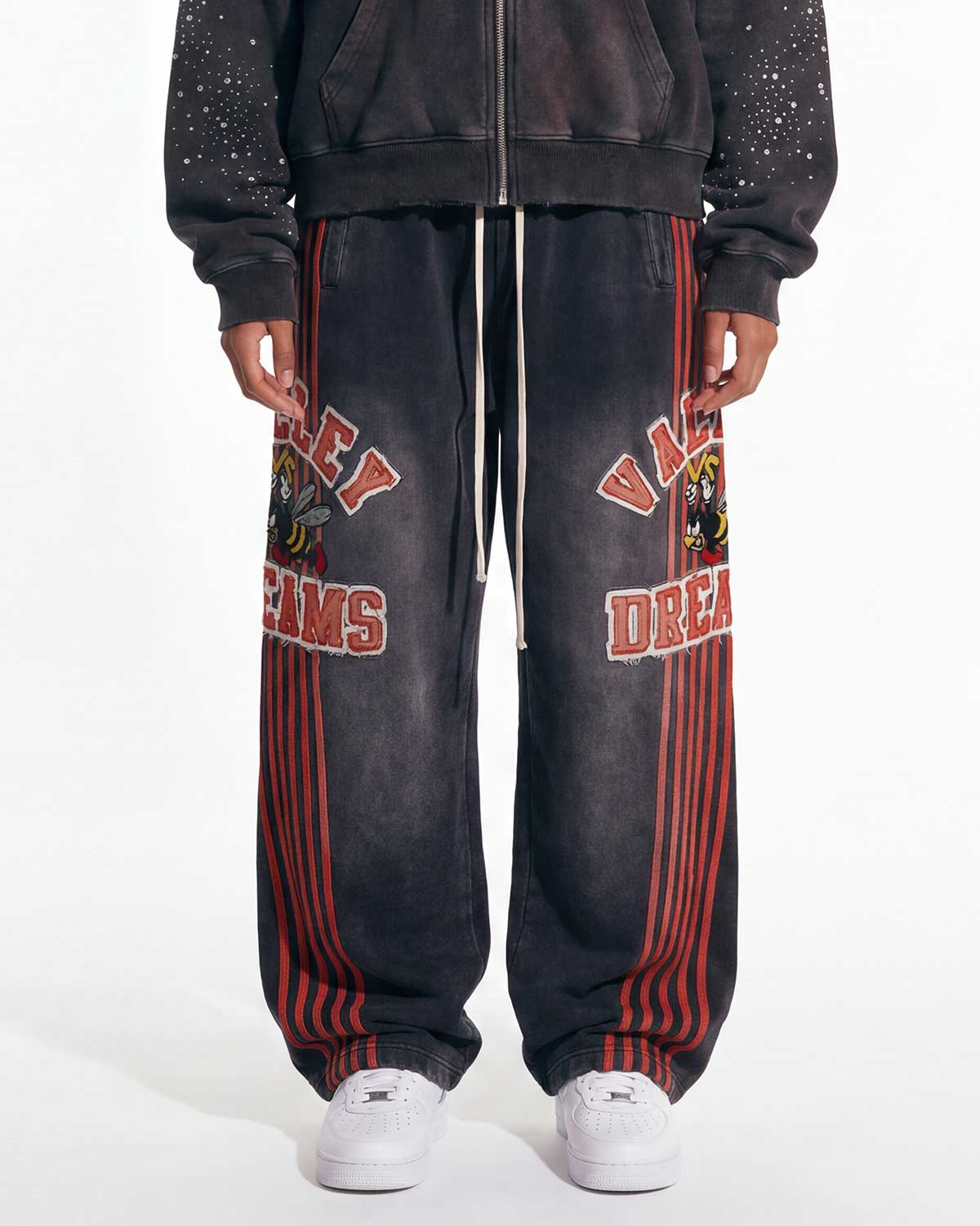Vale Forever Anthem Sweatpants — Black / Red