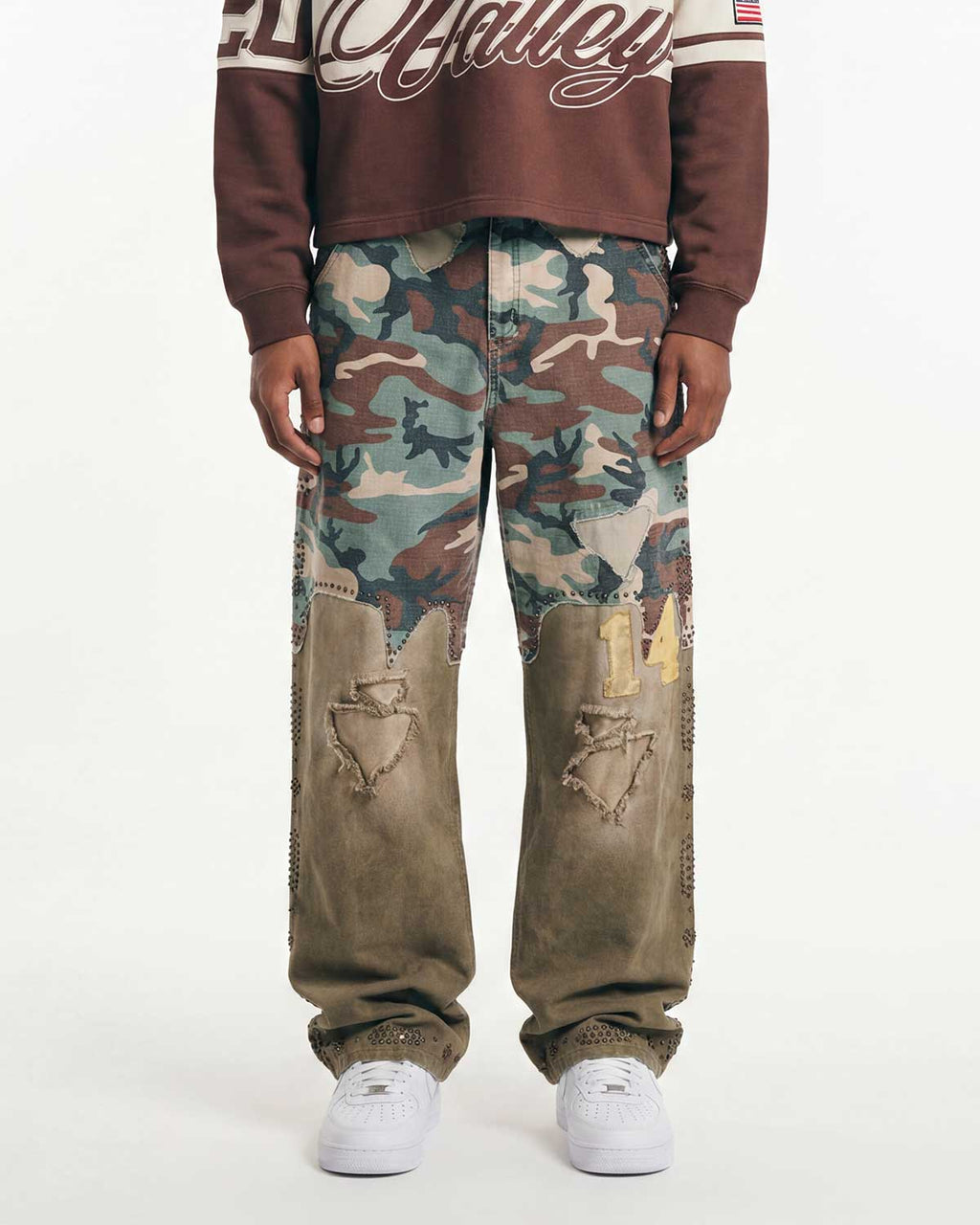Vale Forever Armor Denim — Tan / Green Camo
