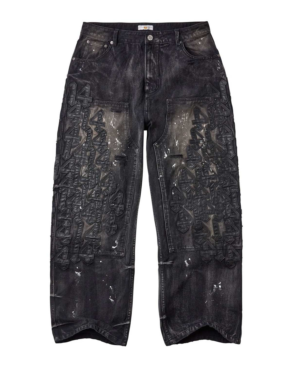 Vale Forever Black Cat Denim Jeans — Black