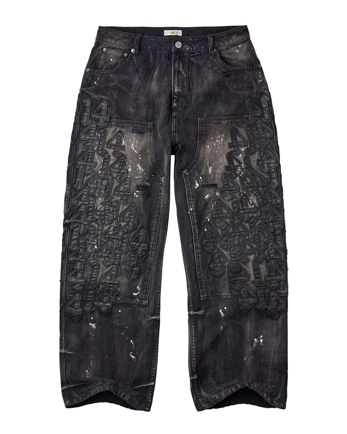 Vale Forever Black Cat Denim Jeans — Black