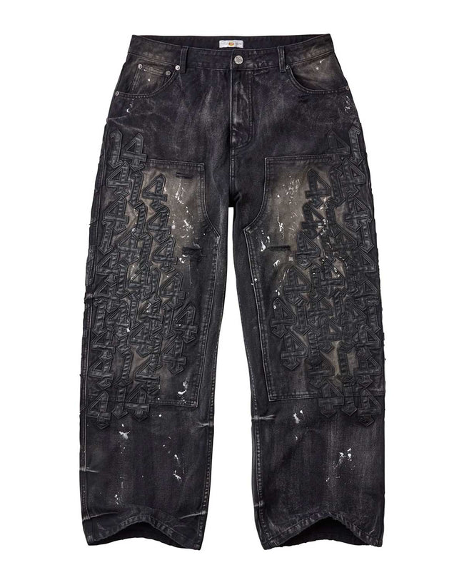 Vale Forever Black Cat Denim Jeans — Black Hover Image