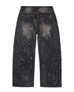 Vale Forever Black Cat Denim Jeans — Black