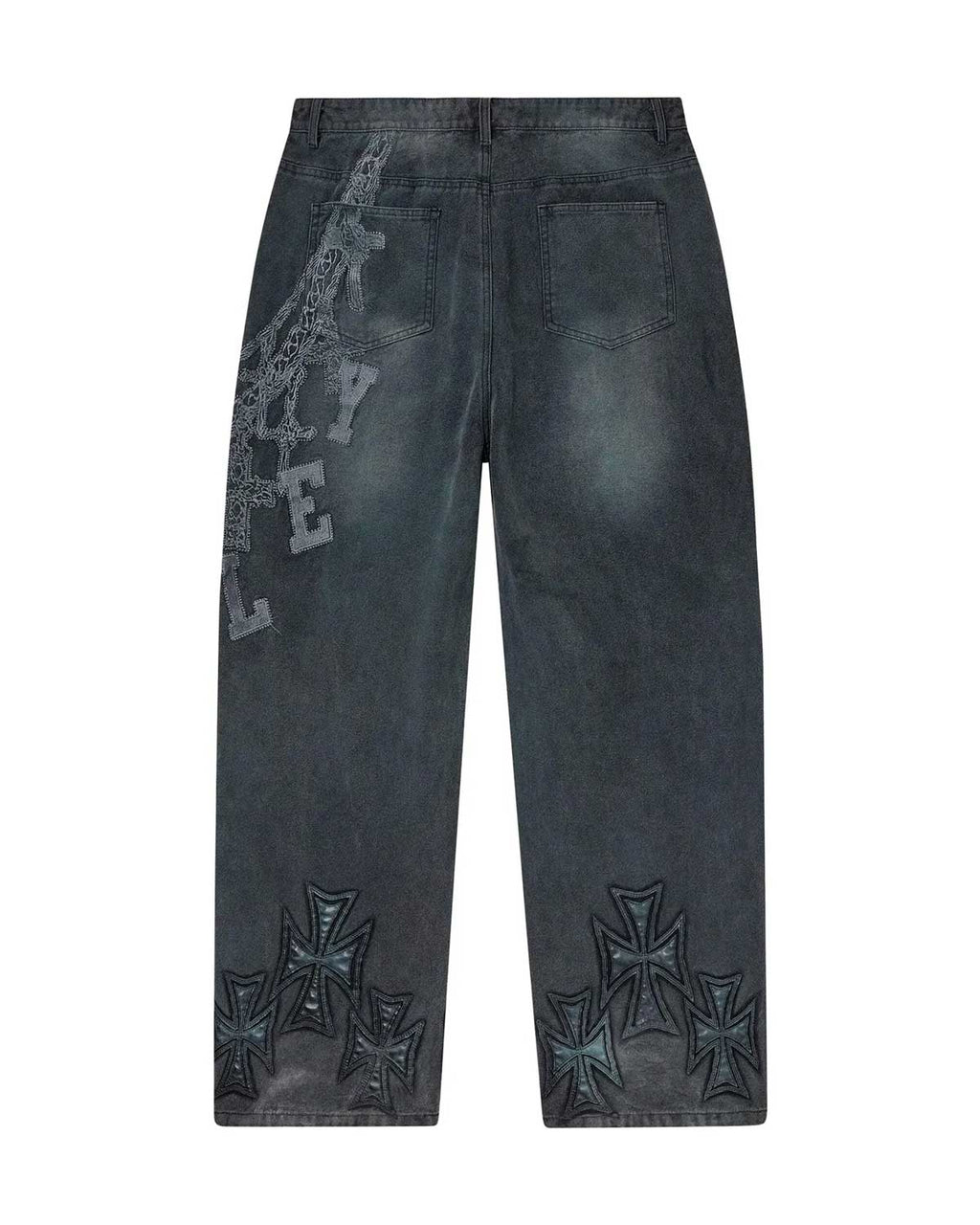Vale Forever Chain Painter Pants — Asphalt Black