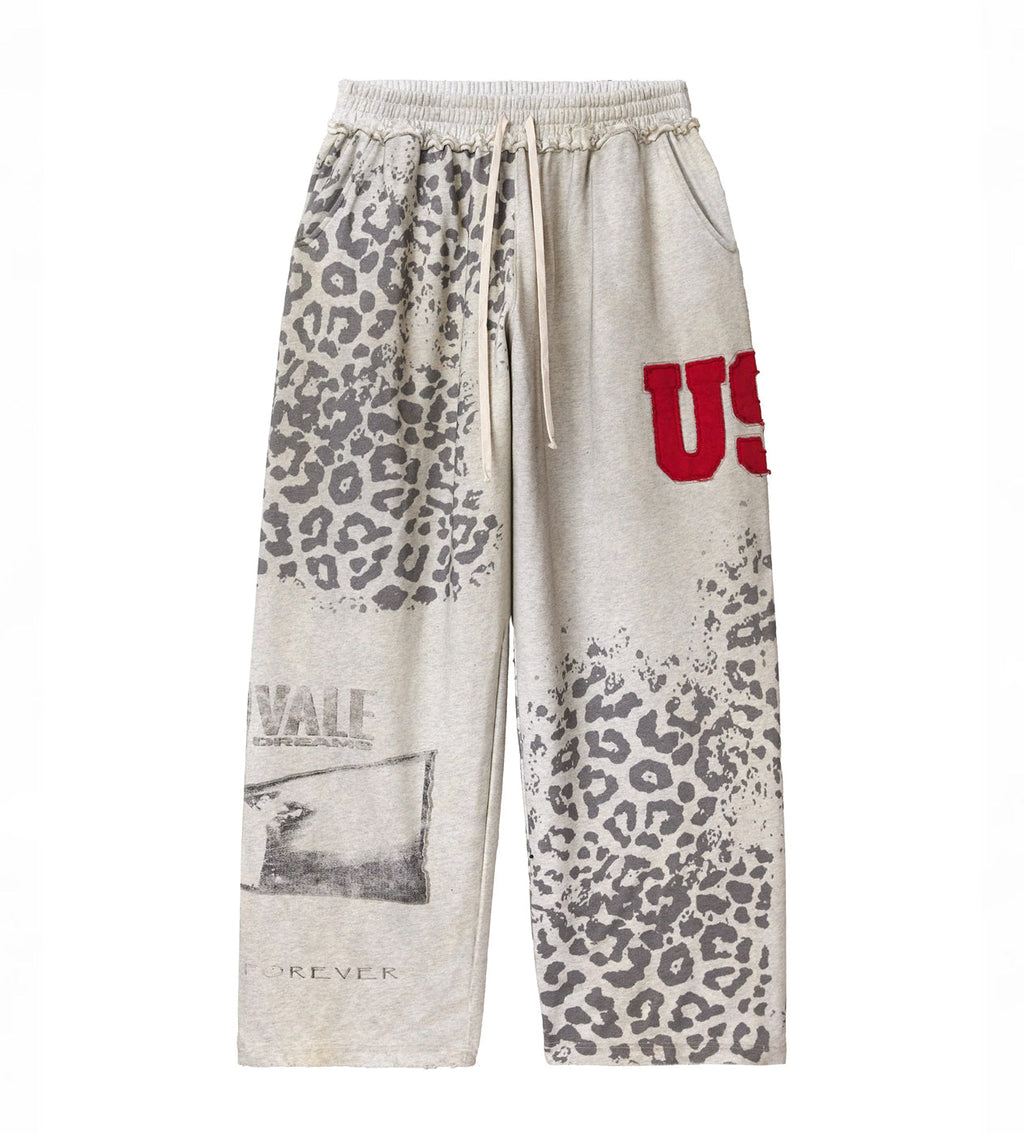 Vale Forever Cheetah Sweatpants — Cream