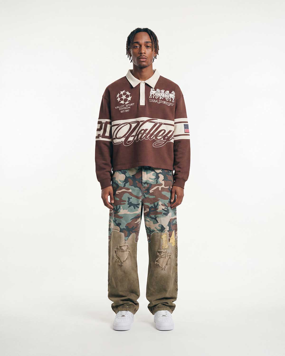 Vale Forever Armor Denim — Tan / Green Camo