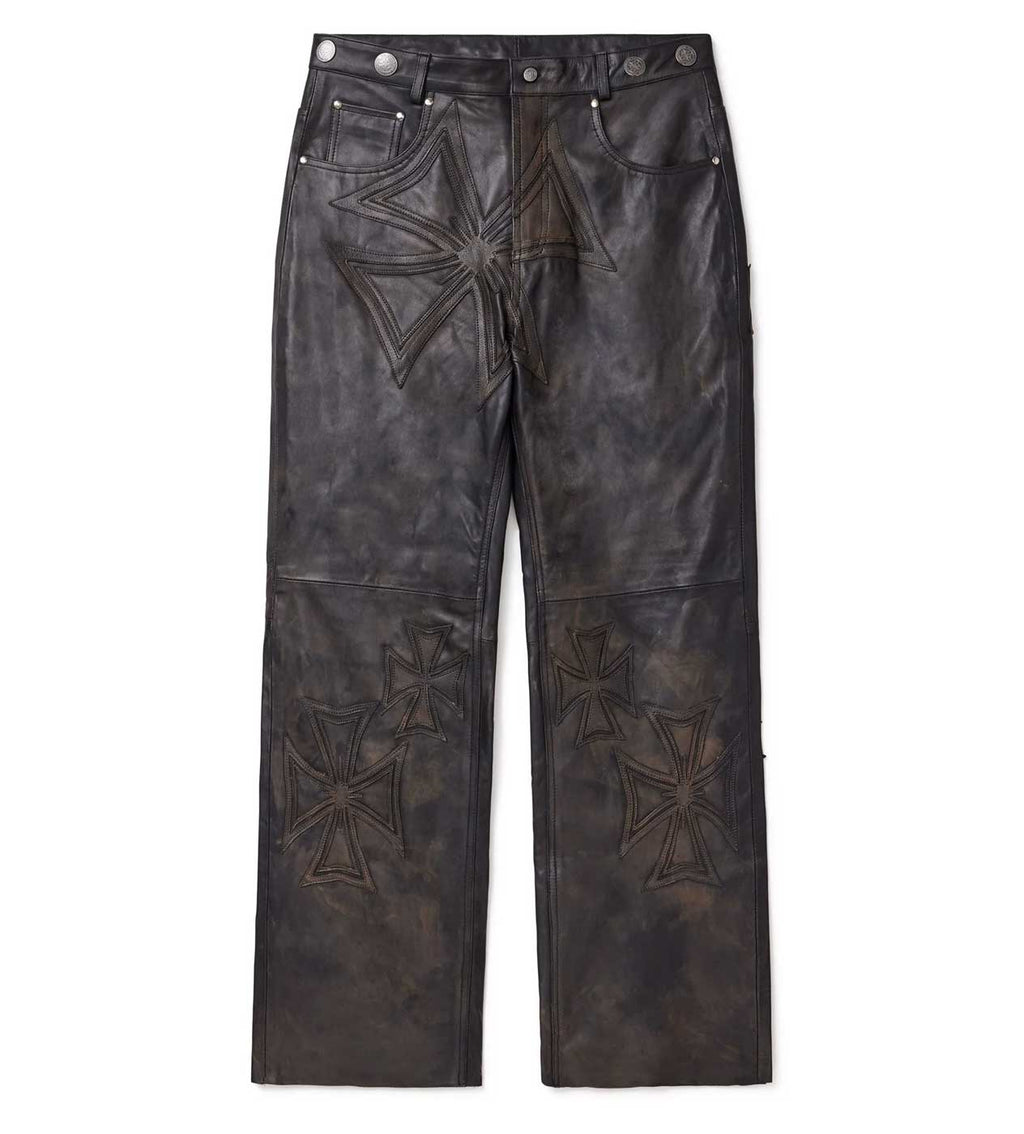 Vale Forever Croxxx Leather Pants — Black