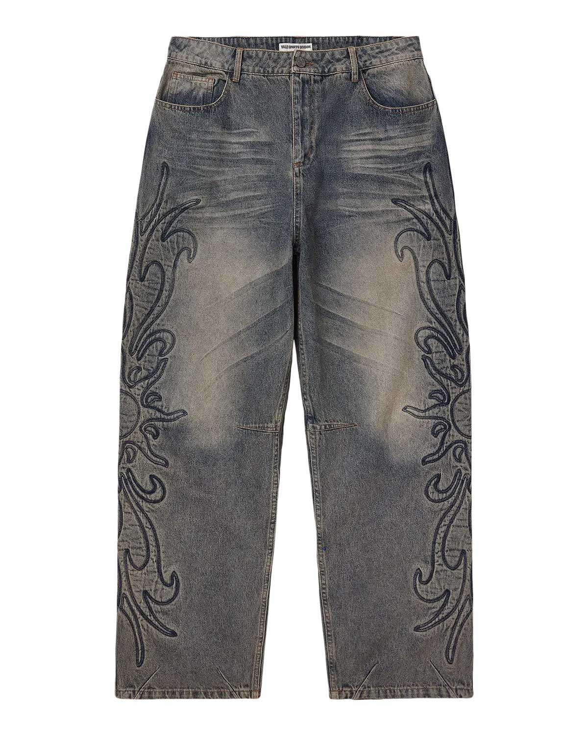 Vale Forever Flare Denim — Light Rinse Grey