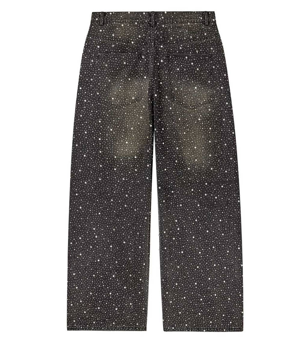 Vale Forever Iced Out Denim Pants — Black