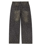 Vale Forever Iced Out Denim Pants — Black