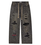 Vale Forever Iced Out Denim Pants — Black