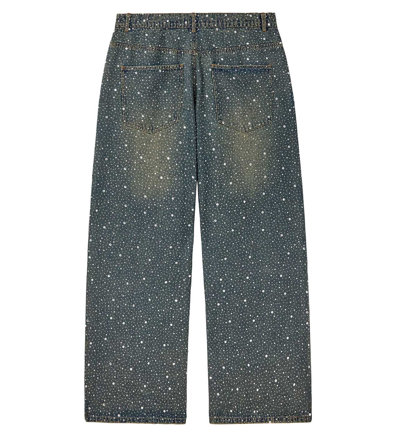 Vale Forever Iced Out Denim Pants — Blue