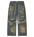 Vale Forever Iced Out Denim Pants — Blue